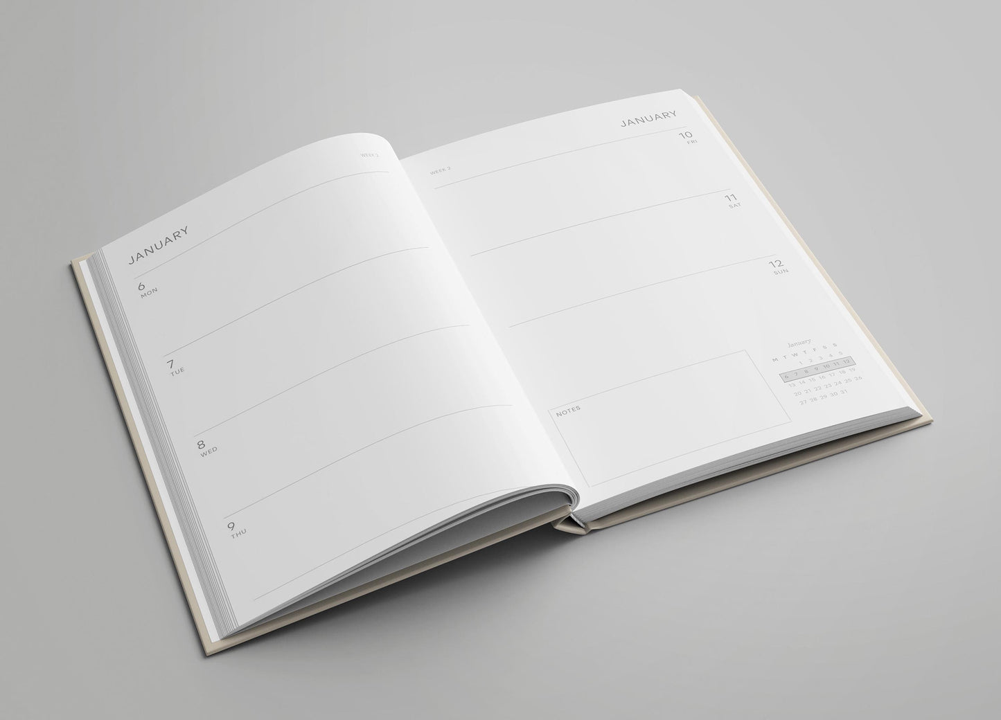 Personalised 2026 Floral Diary
