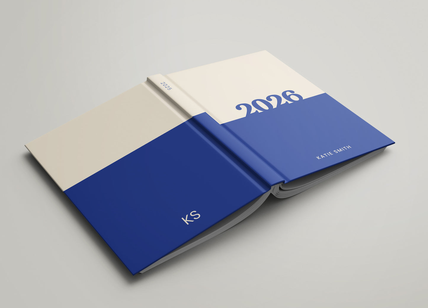 Personalised 2026 Colourblock Diary