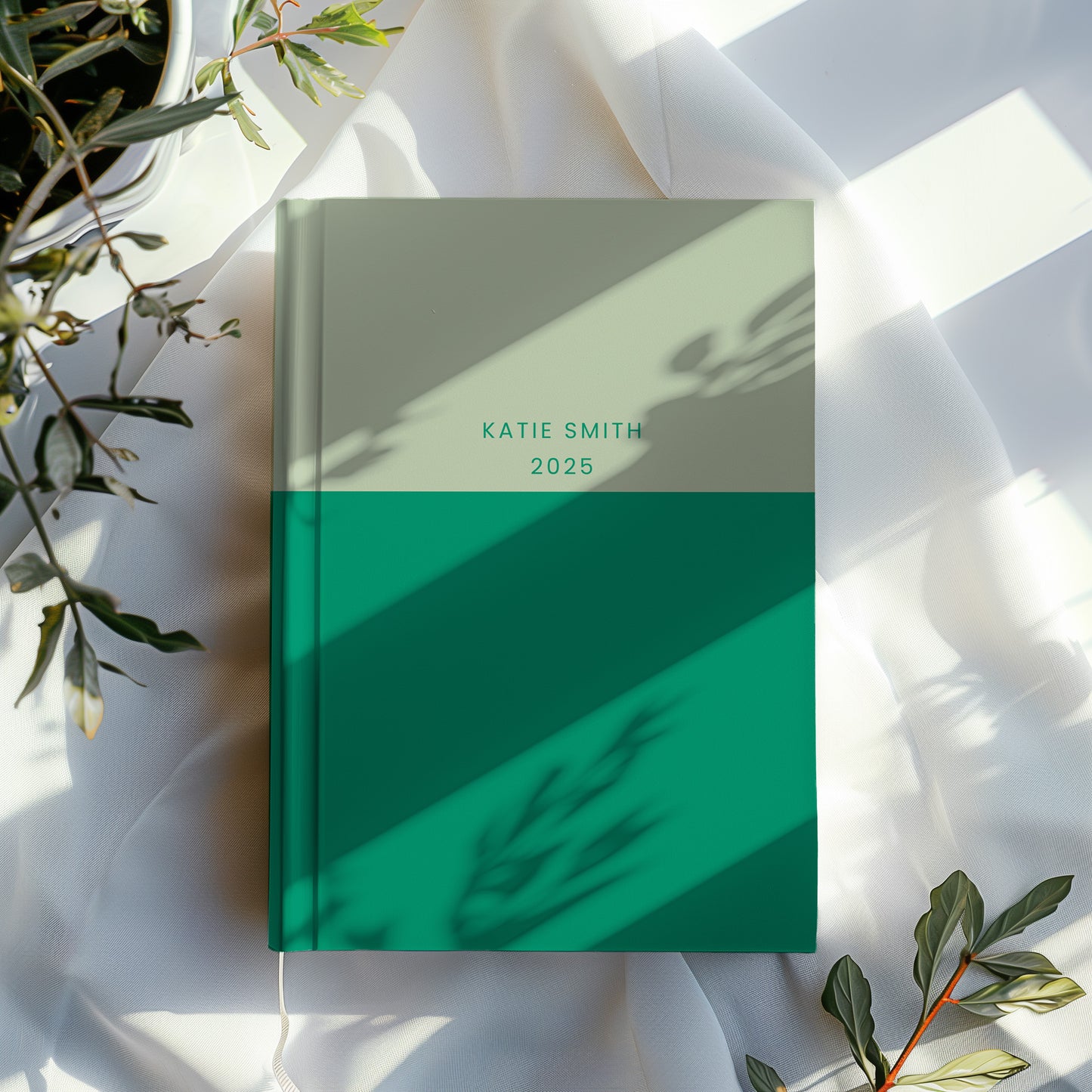 Colour Block Personalised 2025 Diary, 2025 Diary Week to View