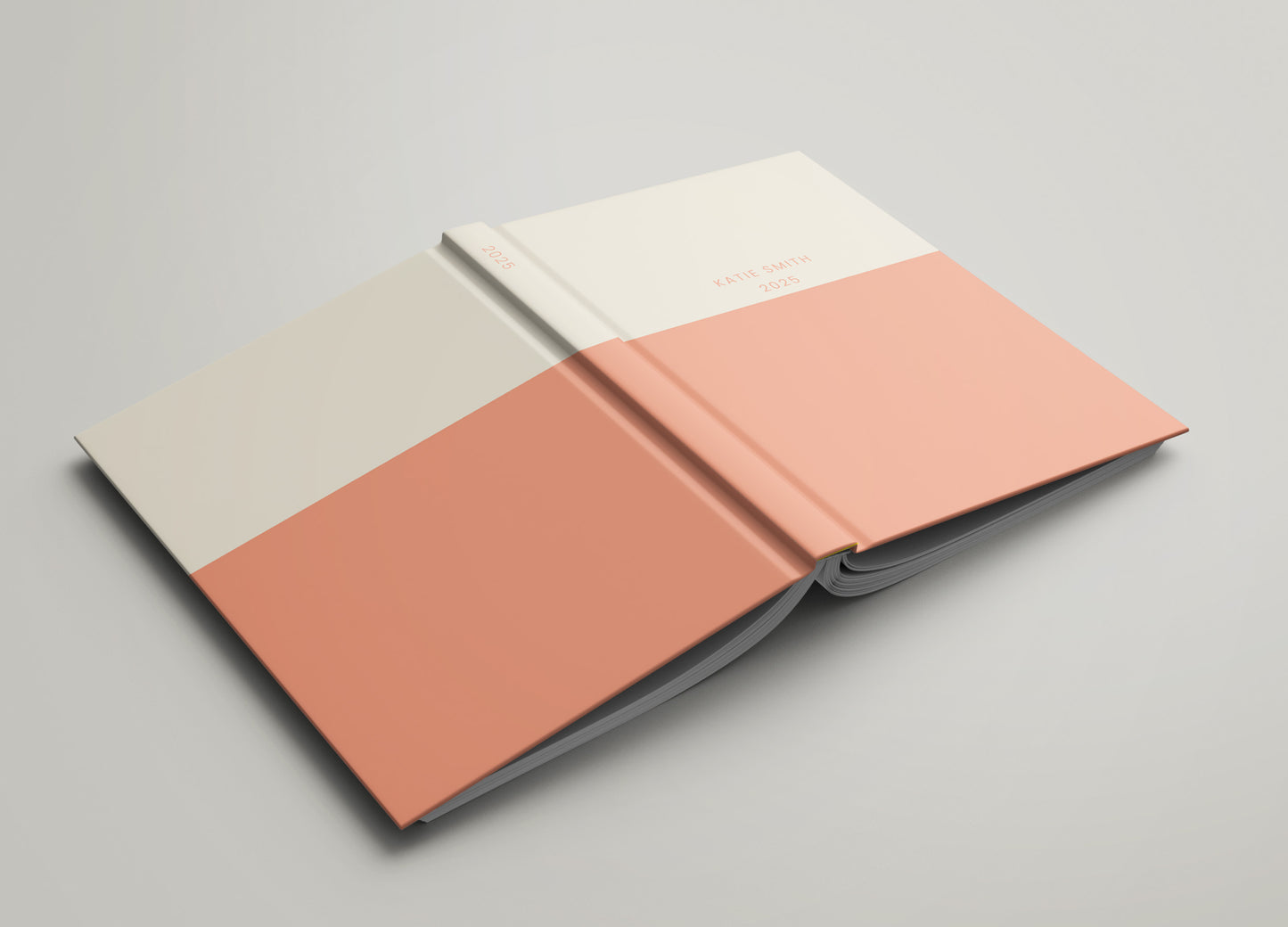 Colour Block Personalised 2025 Diary, 2025 Diary Week to View