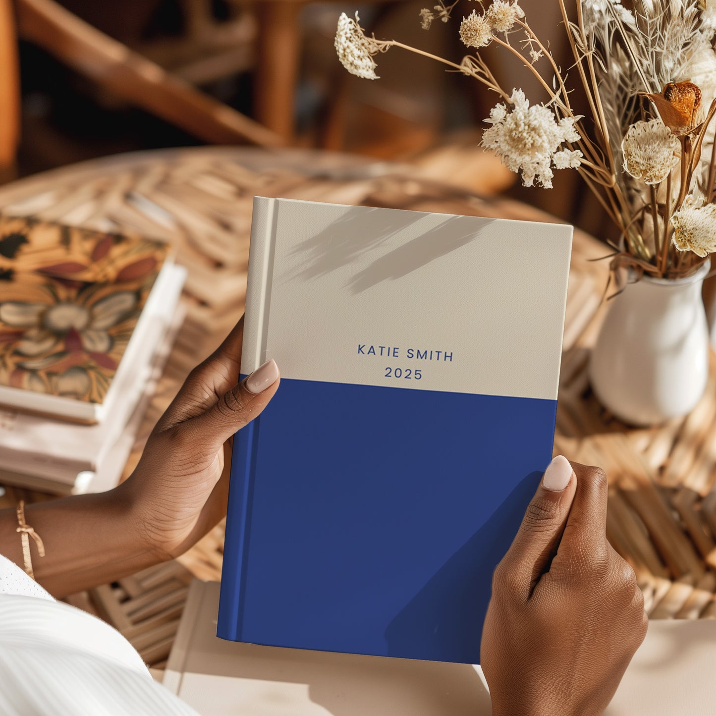 Colour Block Personalised 2025 Diary, 2025 Diary Week to View
