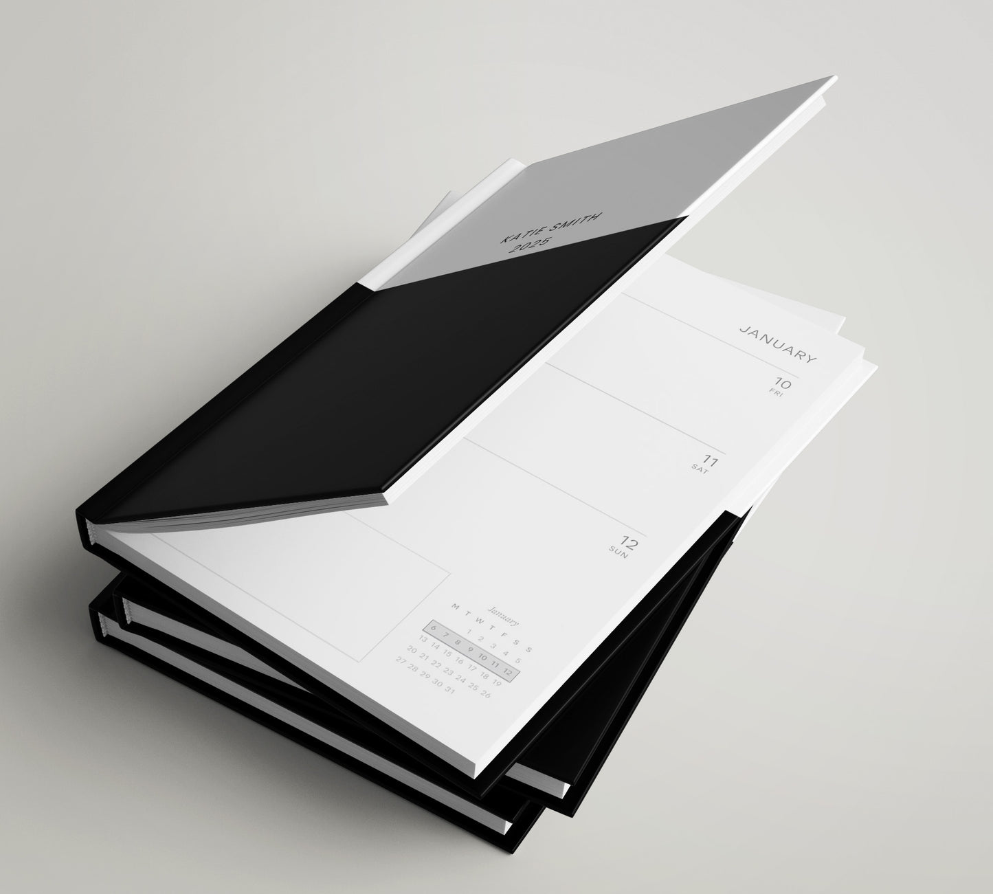 Colour Block Personalised 2025 Diary, 2025 Diary Week to View