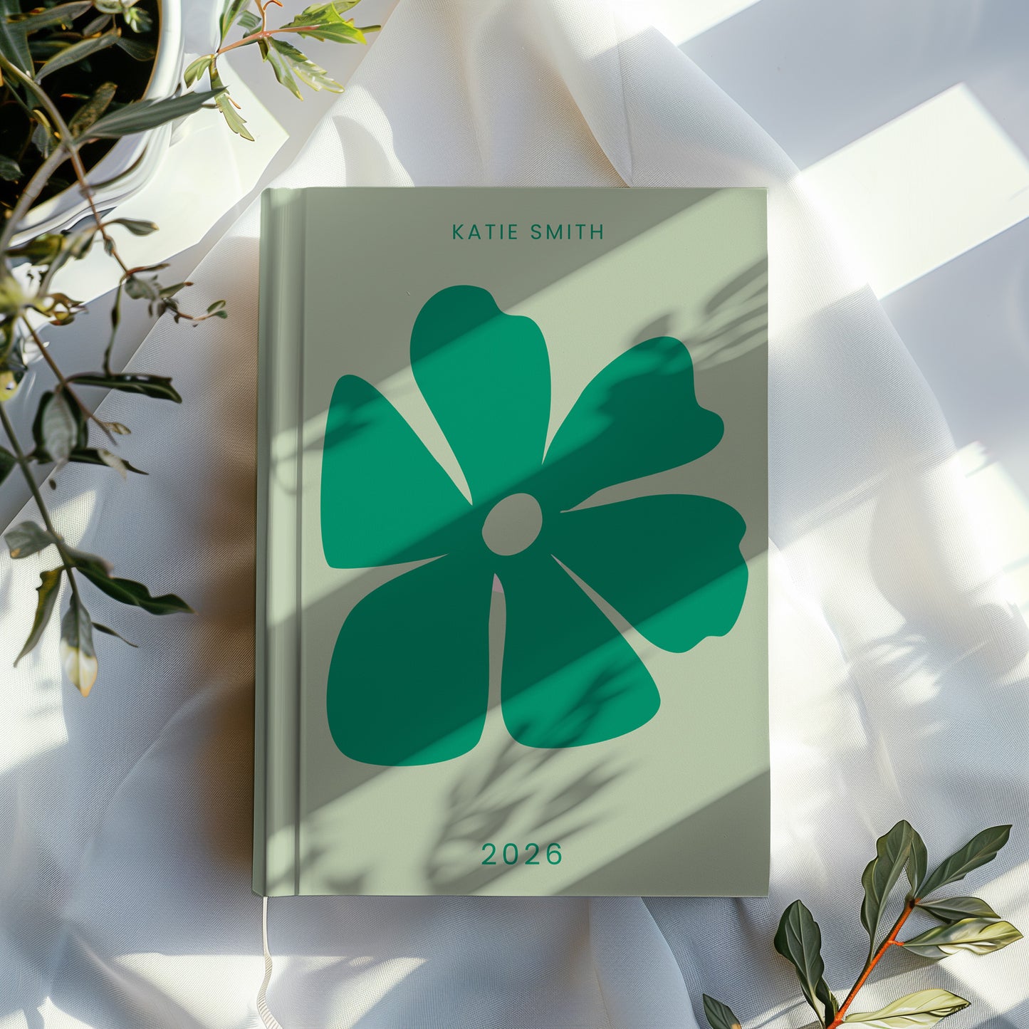 Personalised 2026 Floral Diary
