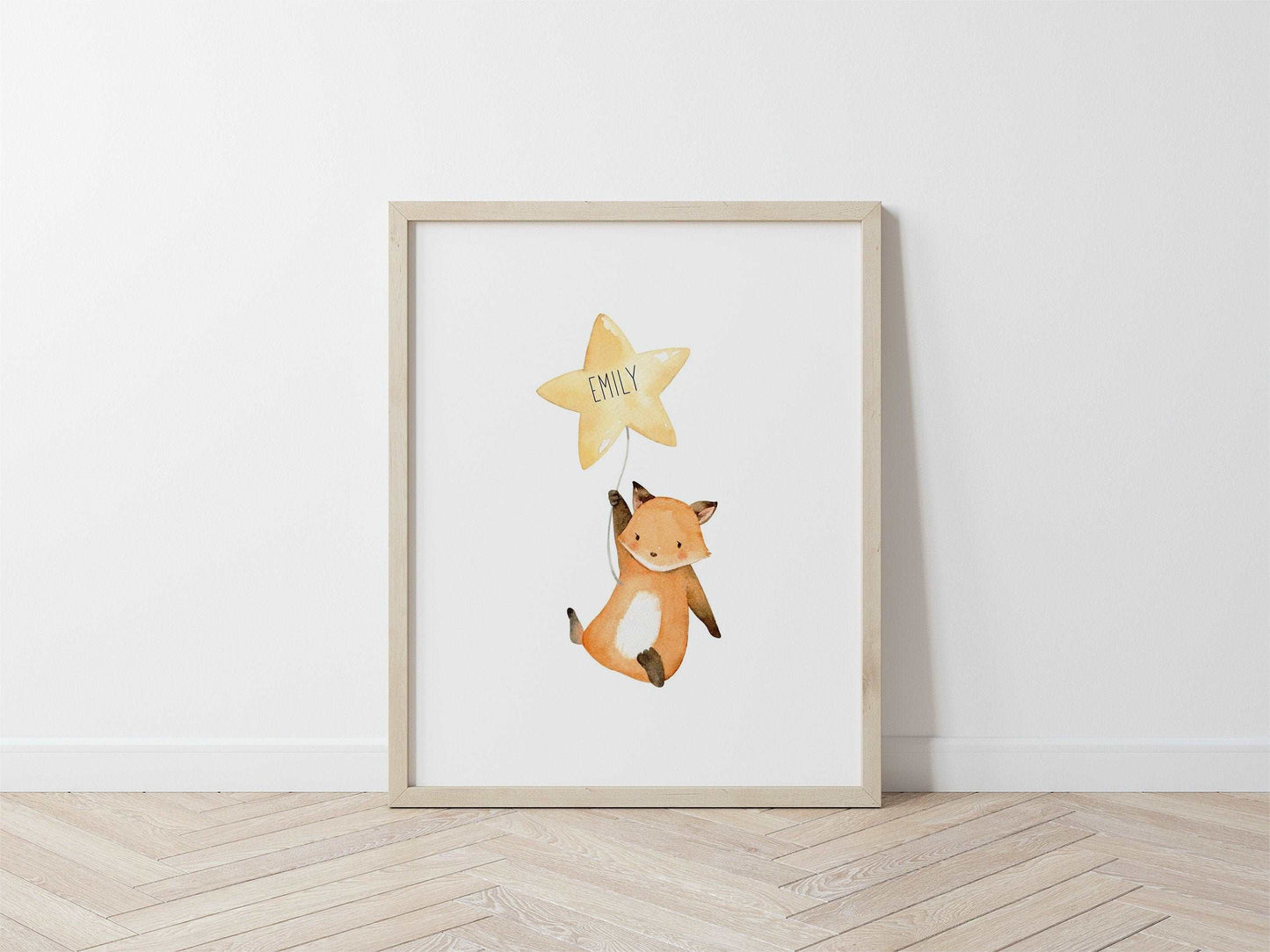 Flying Fox Personalised Nursery Print