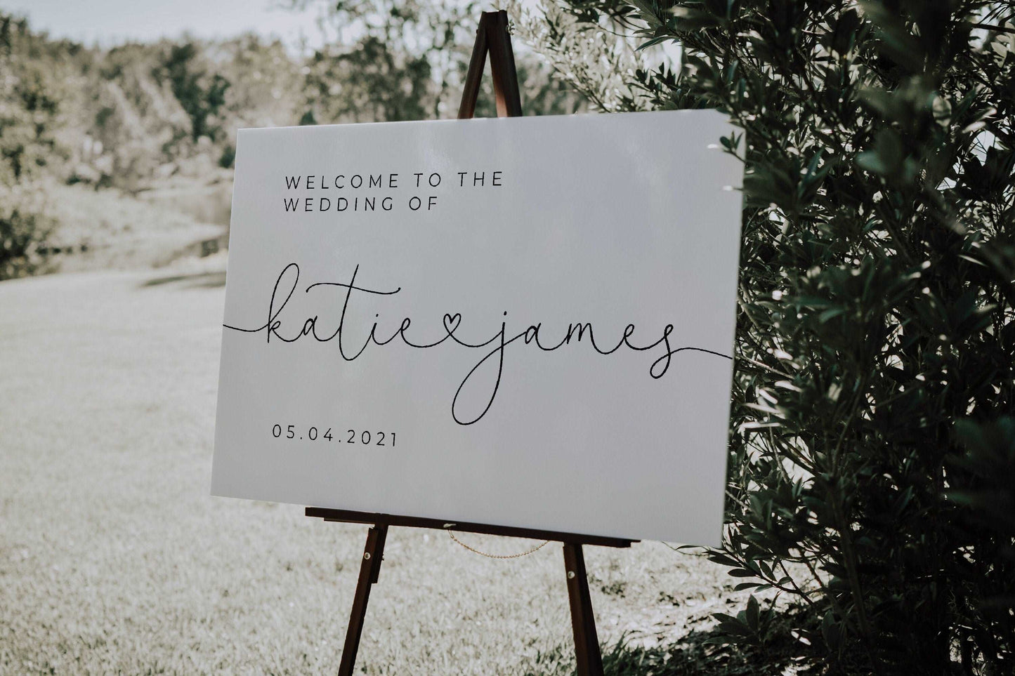 Couple Name Wedding Sign