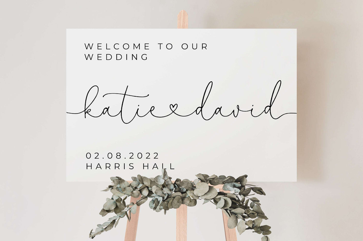 Couple Name Wedding Sign