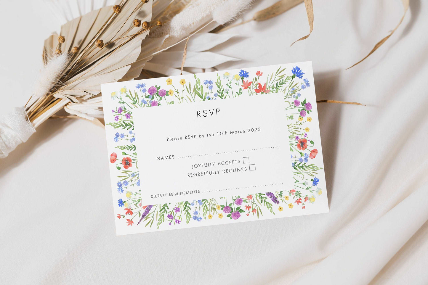 Floral Wedding Invitation Suite