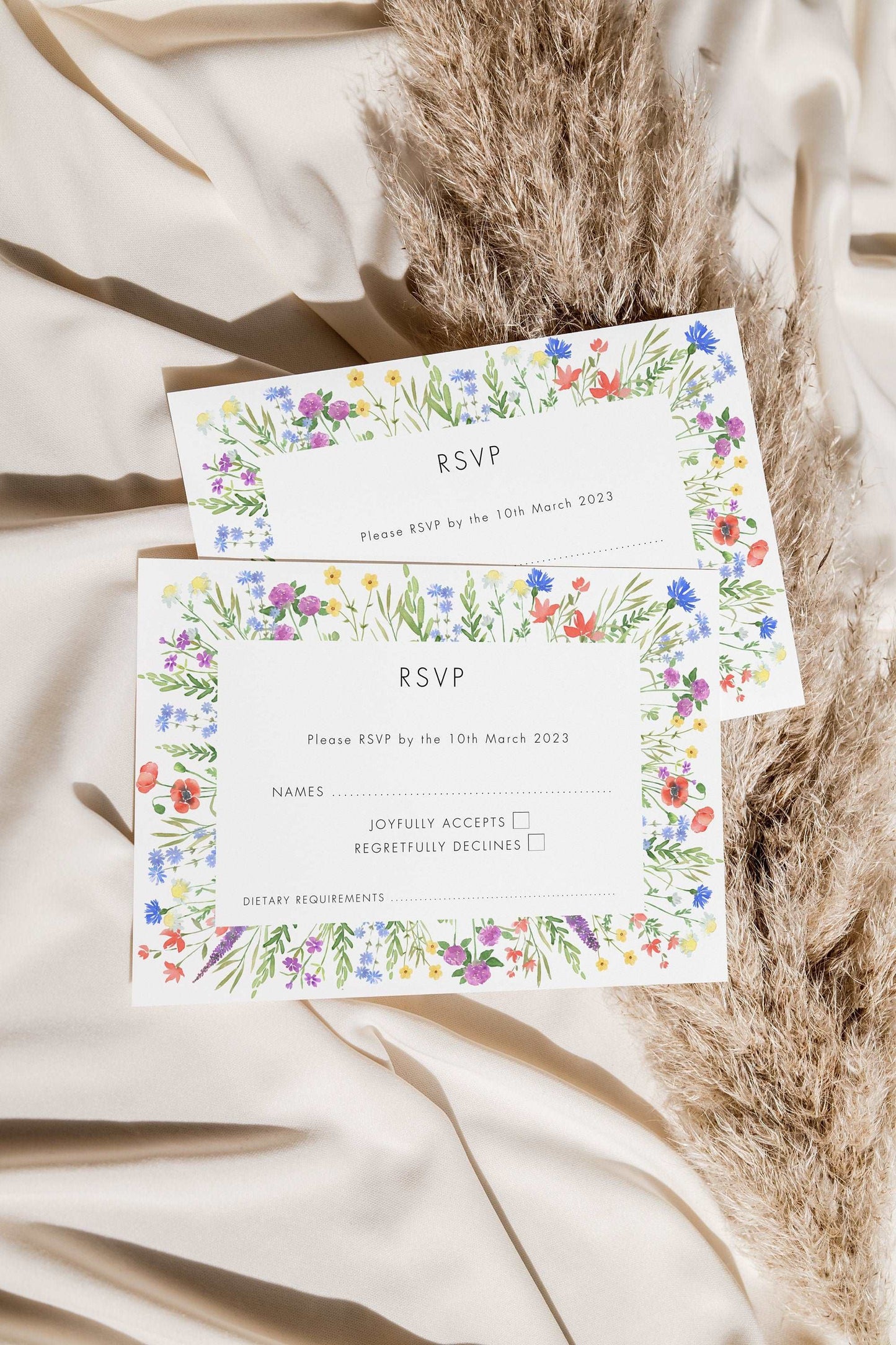 Wild Flower Wedding RSVP