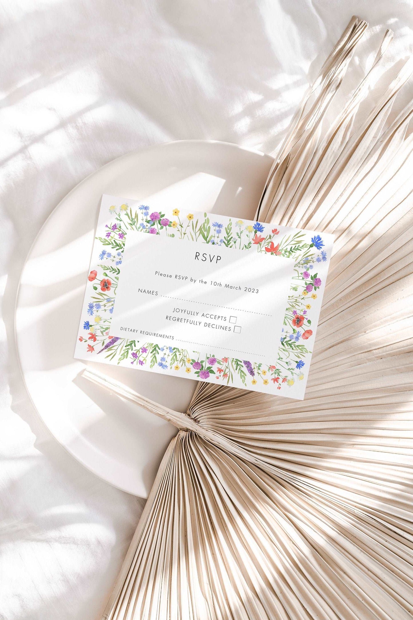 Wild Flower Wedding RSVP