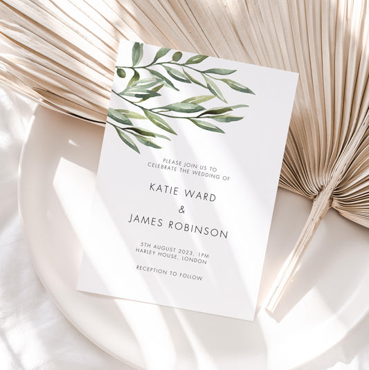 Olive Branch Wedding Invitations