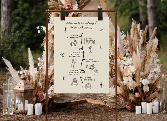 Whimsical Order of the Day Sign