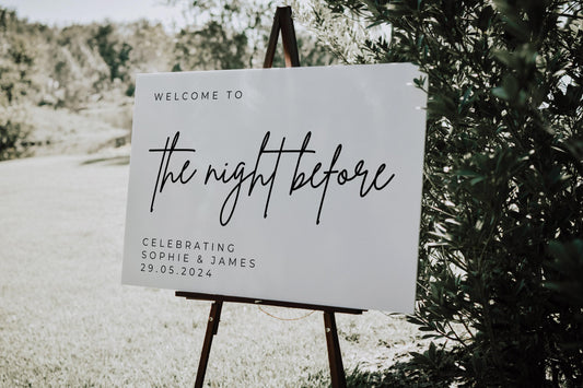 Welcome to the The Night Before Sign
