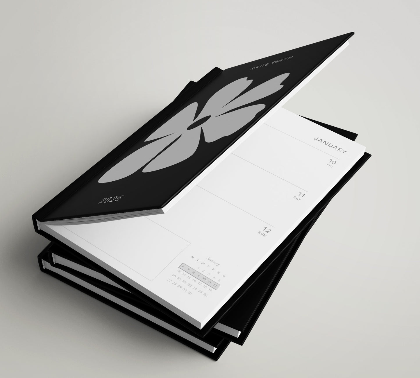 Flower Personalised 2025 Diary, 2025 Diary Week to View