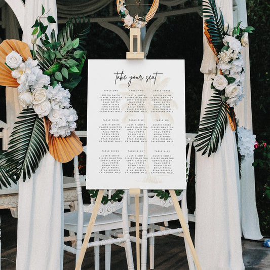 Palm Tree Seating Chart