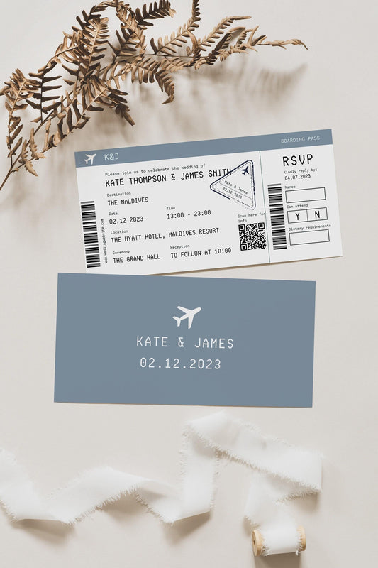 Boarding Pass Invitation