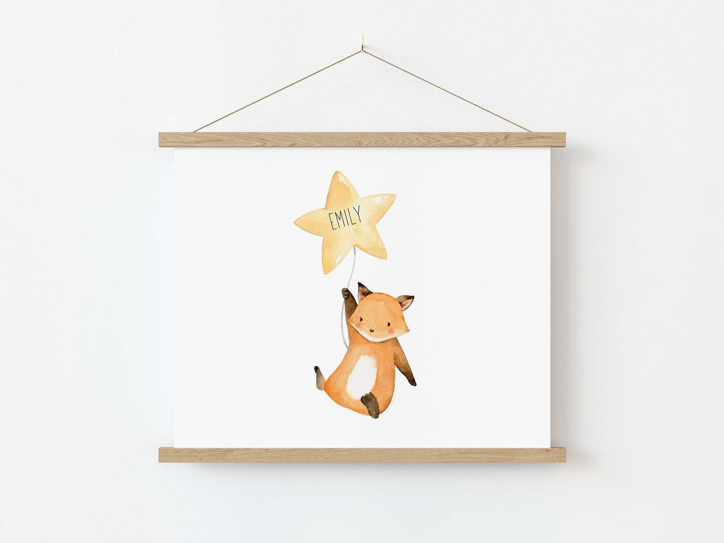 Flying Fox Personalised Nursery Print