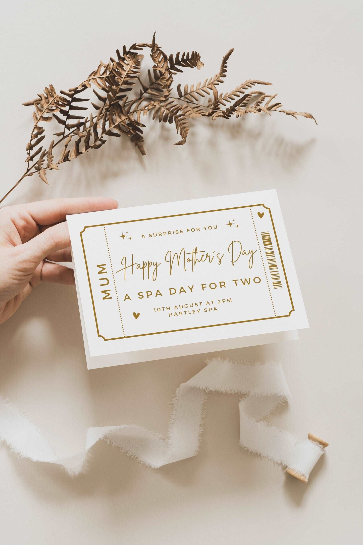 Mother's Day Golden Voucher