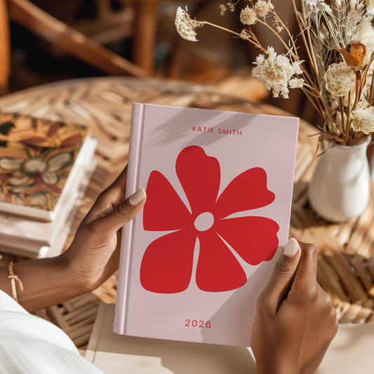 Personalised 2026 Floral Diary